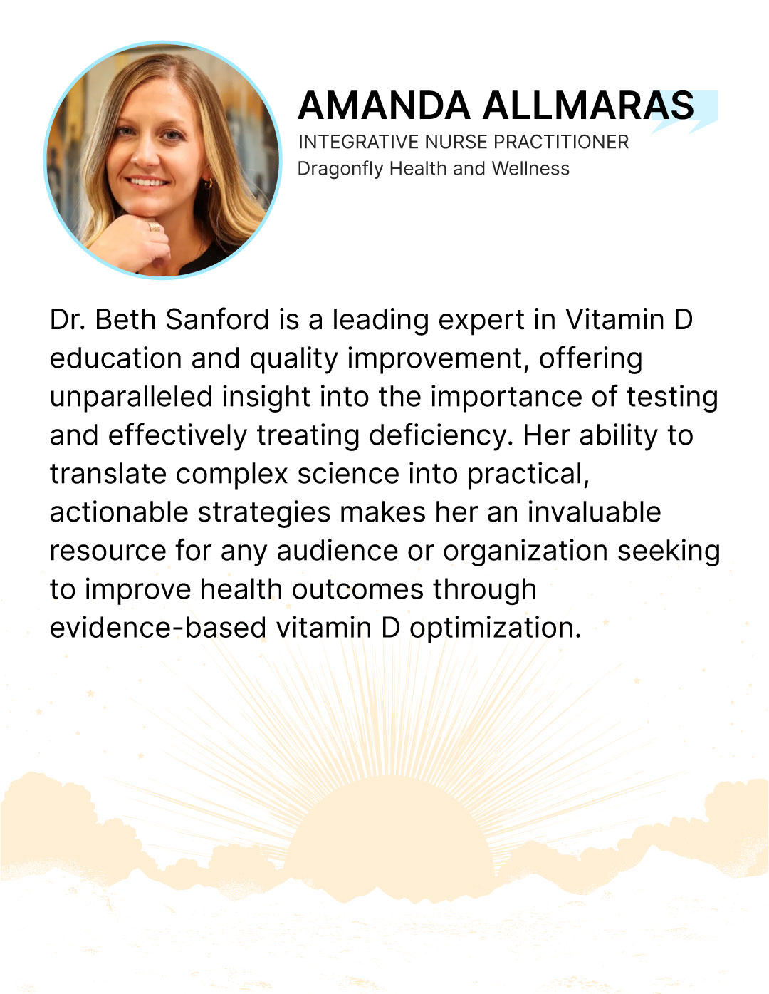 Testimonial - Amanda Allmaras Integrative Nurse Practitioner