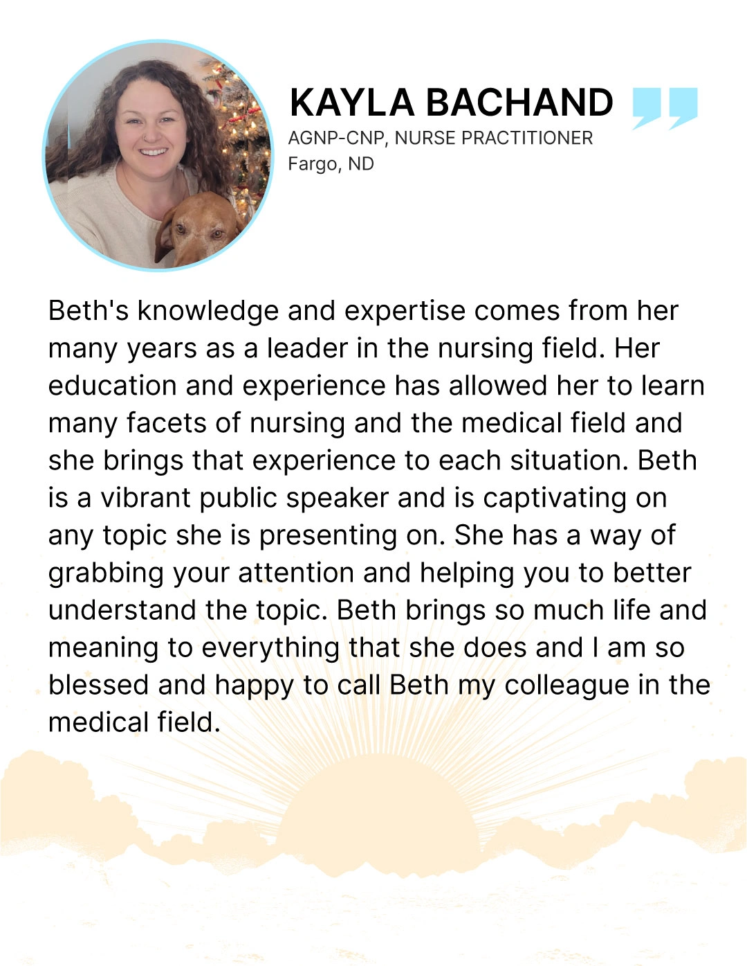 Testimonial - Kayla Bachand AGNP-CNP, Nurse Practitioner